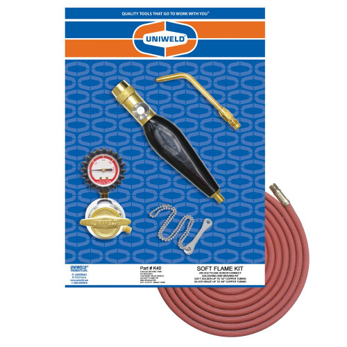 UNIWELD K40 MC-AIR/ACETYLENE SOFT FLAME KIT w/TH9 - SC UPC 89102 NEW