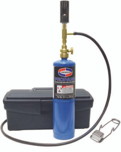 UNIWELD PCLD33T PROPANE HALIDE LEAK DETECTOR WITH PDC CYLINDER & TOOL BOX UPC 89504 NEW