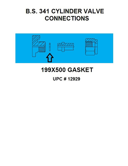 UNIWELD 199X500 / UPC 12929 Gasket MINIMUM ORDER 1 NEW