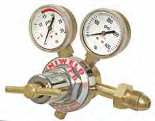 UNIWELD RUH8211 / UPC 11001 Med Duty 1 Stage Regulator w/2" Gauges Acetylene 2-15 PSIG "B" LH CGA510