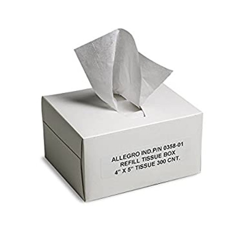 Allegro 0358-01 Refill Box Tissues, 300/Ct. (for 0358, 0359)