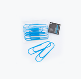Jumbo Paperclips, Pack 8 - Blue