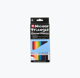 Triangle Colour Pencil Box 12 Micador