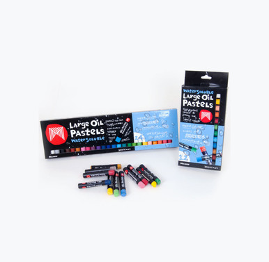 Large Oil Pastels Fluoro, Metallic Micador