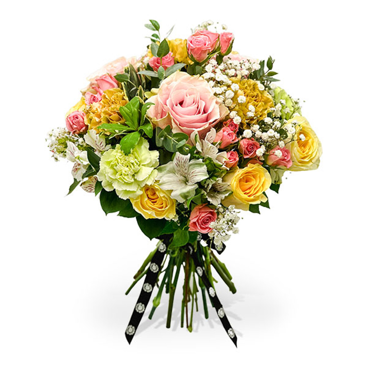 a bouquet of colourful flowers