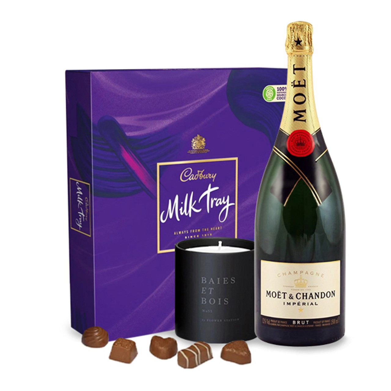 Scented Candle Milktray and Moët