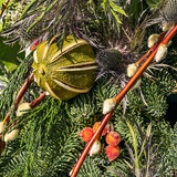 Berries and Willow Christmas Wreath