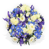 Classic White and Blue Posy