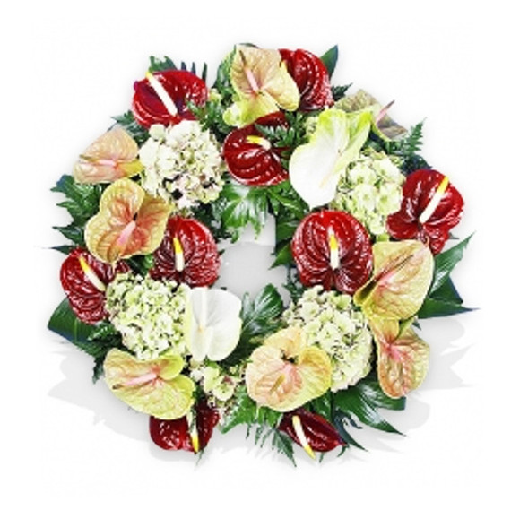 Anthurium Mix Wreath