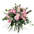 Pink rose bouquet with foliages