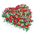 Red Heart Flower Tribute