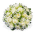 All White Luxury Funeral Posy