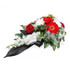 Single Ended White and Red Regular Funeral Sheaf