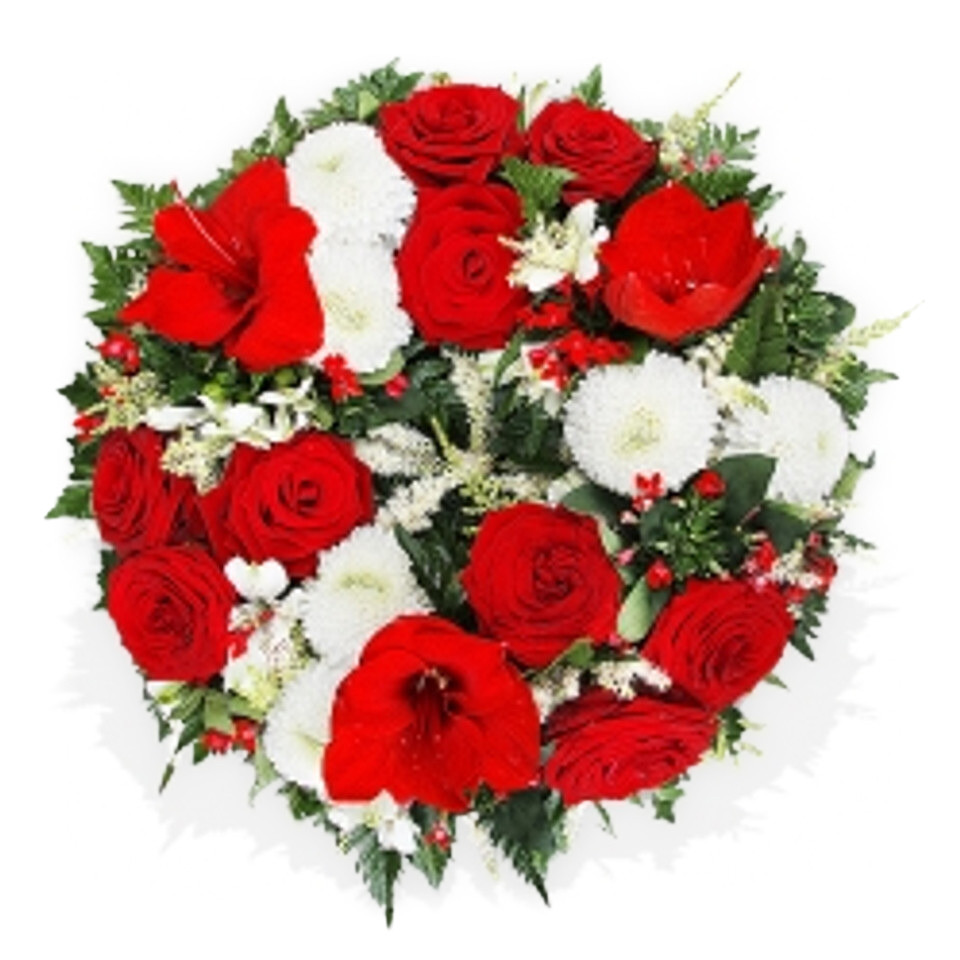 Roses, Chrysanthemum and Lilies Funeral Spray