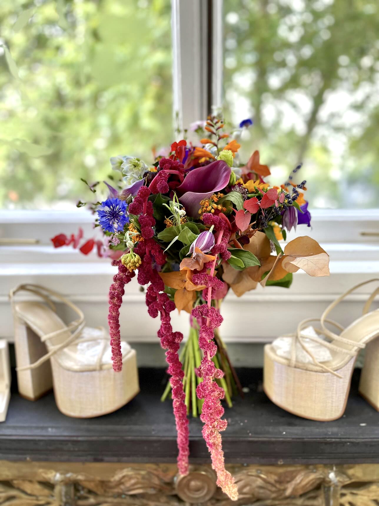 Peach Hypericum Berries, DIY Wedding Flowers