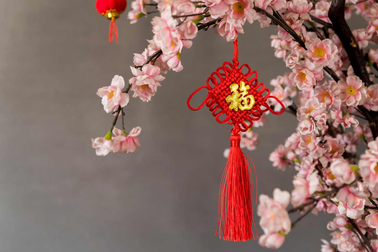 Lunar New Year floral arrangement.