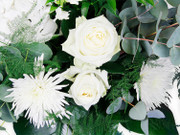 White Flower Basket for Funeral