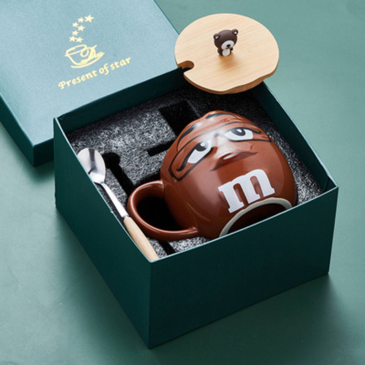 Coffret cadeau tasse M&M's - marron