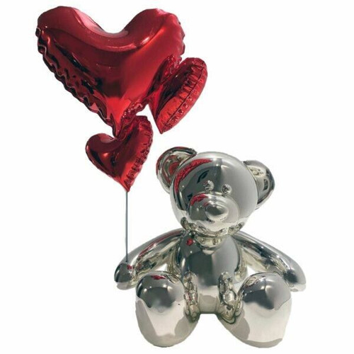 NICOLAS KRAUSS Teddy Love Argent & Rouge