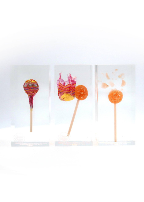 JALER FINE ART Triptyque Chupa Chups Strawberry