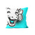 DBJ HOME Coussin La Vache qui rit - bleu
