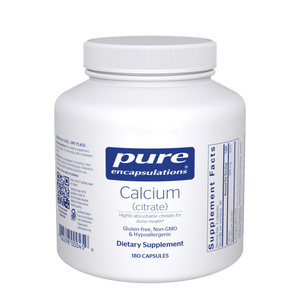 Calcium (citrate) 180's | Pure Encapsulation Calcium (citrate) 180's | Pure Encapsulation
