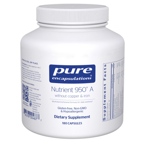 Nutrient 950® A without copper & iron 180's | Pure Encapsulations Nutrient 950® A without copper & iron 180's | Pure Encapsulations