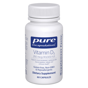 Vitamin D3 250 mcg (10,000 IU) | Pure Encapsulations Vitamin D3 250 mcg (10,000 IU) | Pure Encapsulations