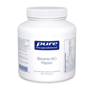 Pure Encapsulations | Betaine HCl Pepsin | 250 capsules Pure Encapsulations | Betaine HCl Pepsin | 250 capsules