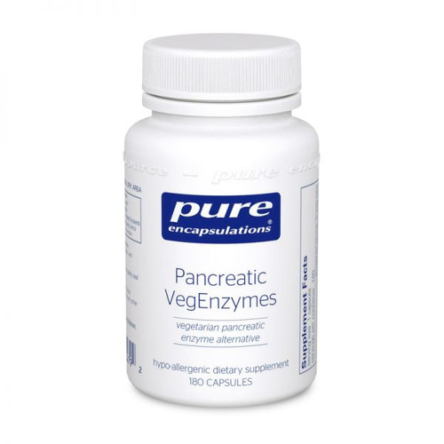 Pure Encapsulations | Pancreatic VegEnzymes | 180 Capsules
