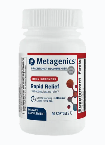 Rapid Relief, Metagenics, 20 Softgels