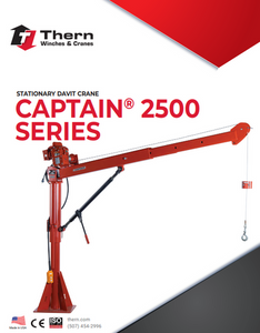 Thern Captain 2500 Stationary Davit Crane Brochure
