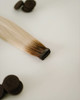 Rooted Platinum Blonde Oreo Cookie Hair Extensions