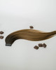 Long Rooted Cool Brunette with Light Ends Salted Caramel Hair Extensions