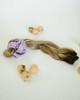 Rooted Ashy Blonde and Dark Dimensional Cookie Dough Hair Extensions