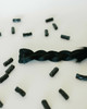 Hard Black Solid Black Licorice Braided Hair Extensions