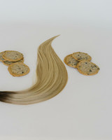 Rooted Warm Dimensional Blonde Oatmeal Raisin Hair Extensions