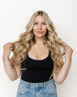 Rooted Warm Dimensional Bronde Hair Extensions