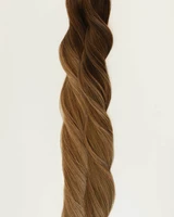 Long Rooted Cool Brunette with Light Ends  Hair Extensions