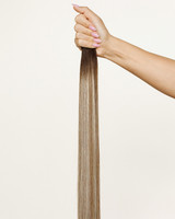 Rooted Ashy Blonde and Dark Dimensional Cookie Dough Hair Extensions