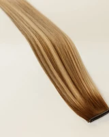 Rooted Warm Dimensional Bronde Hair Extensions