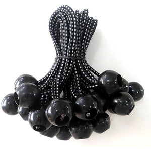 Black Ball Bungee 9" 25Pk