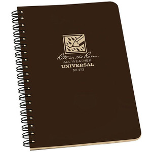 Spiral Notebook Brn 4 5/8 X 7