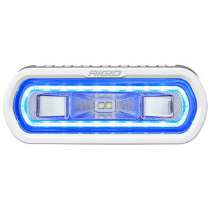 RIGID Industries SR-L Series Marine Spreader Light - White Surface Mount - White Light w\/Blue Halo [51101]