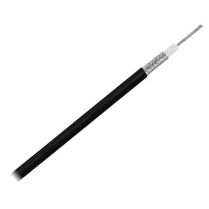 Pacer RG58AU Coax Cable Stranded TV Cond TV Braid - Black Jacket - 150' [MRG58AU-150]