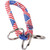 Us Flag Carabiner W/3 Keyrings