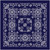 Texas Paisley Bandana Navy
