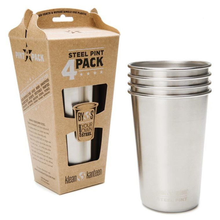 Klean Kanteen Pint Brushed 4Pk