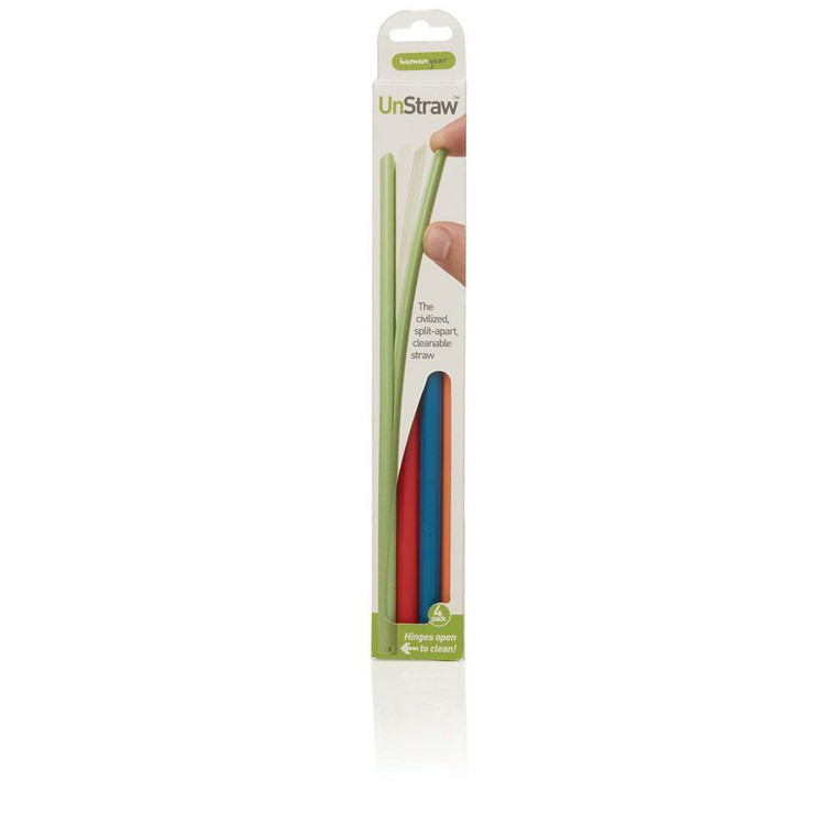 Unstraw 4Pk Blu/Red/Lime/Org