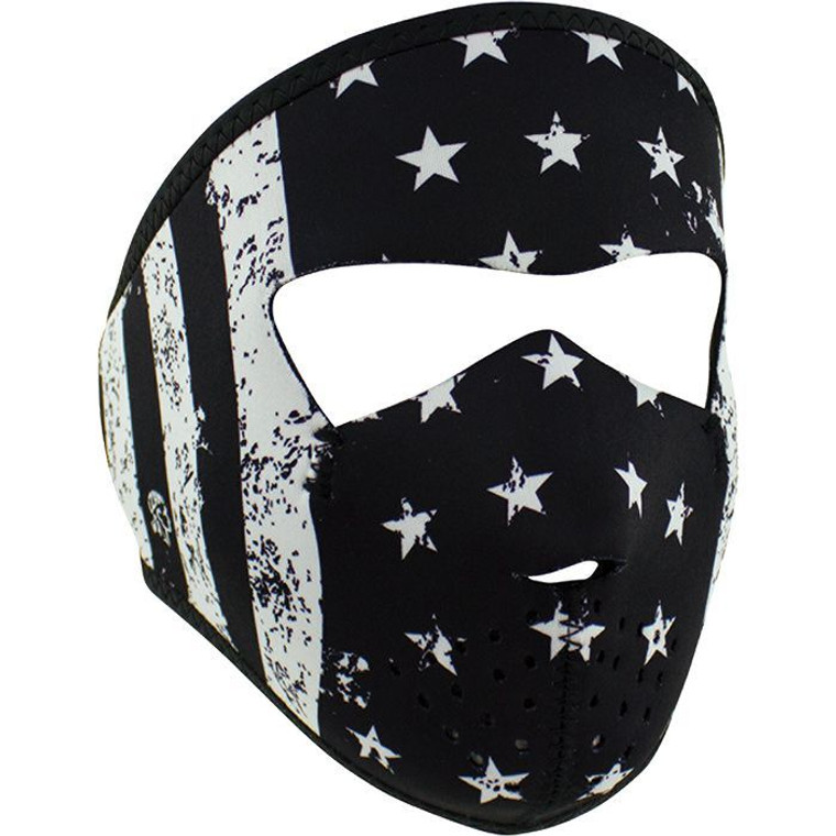 Small Neo Face Mask B&W Flag